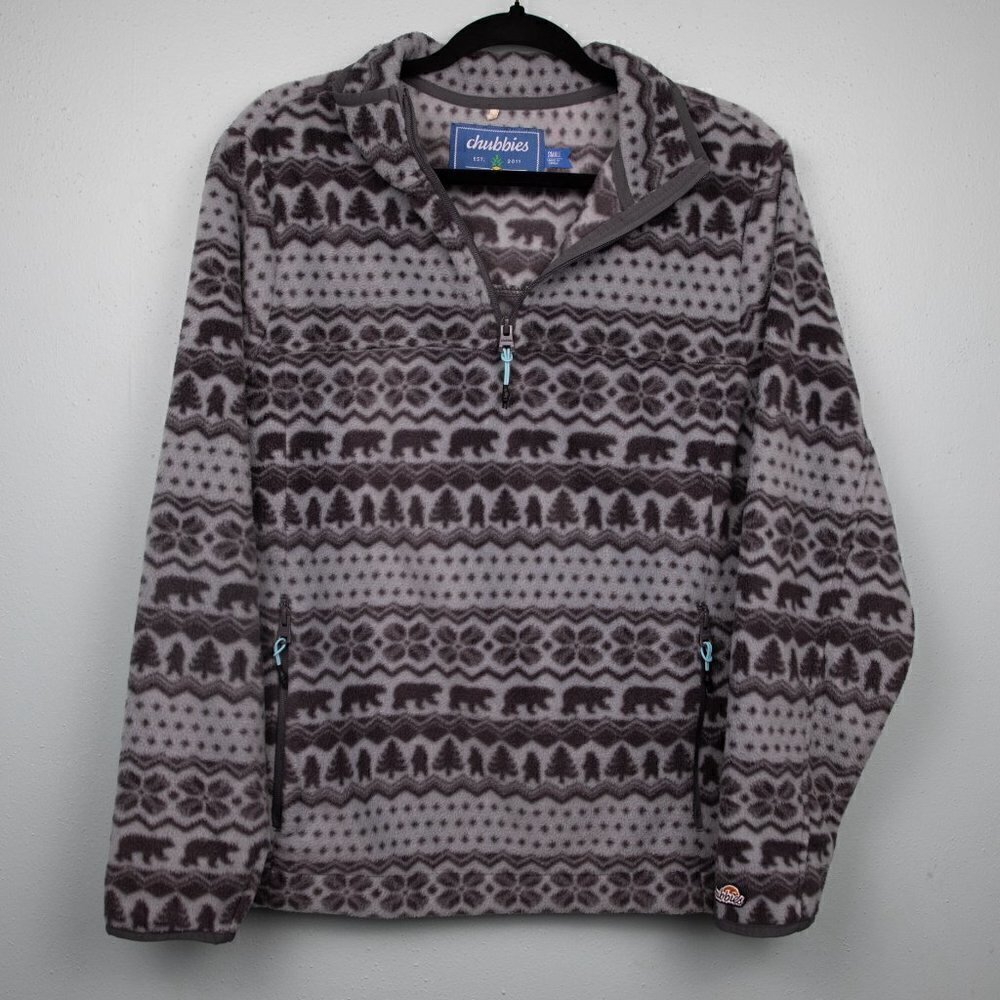 Chubbies Bear Hug fleece pullover-S